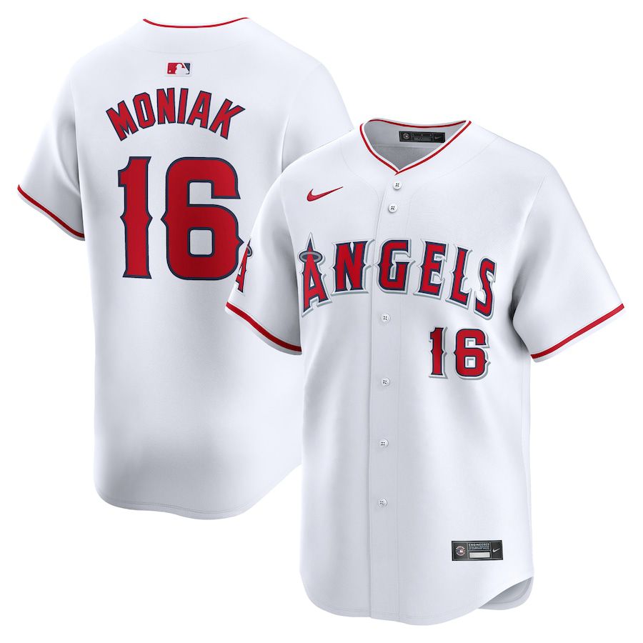 Men Los Angeles Angels #16 Mickey Moniak Nike White Home Limited Player MLB Jersey->los angeles angels->MLB Jersey